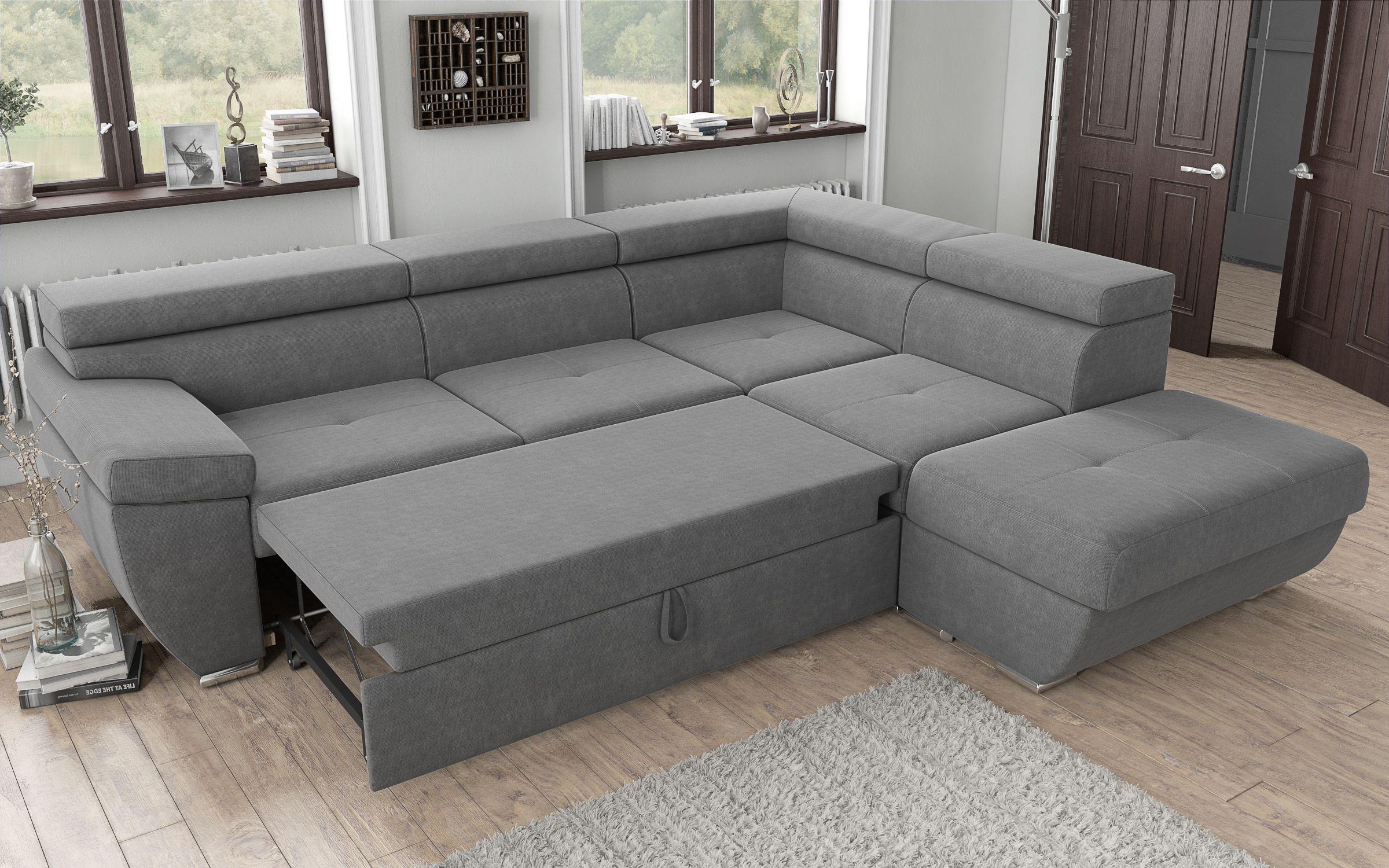 Γωνιακός καναπές – κρεβάτι  Dilan, γκρι  7